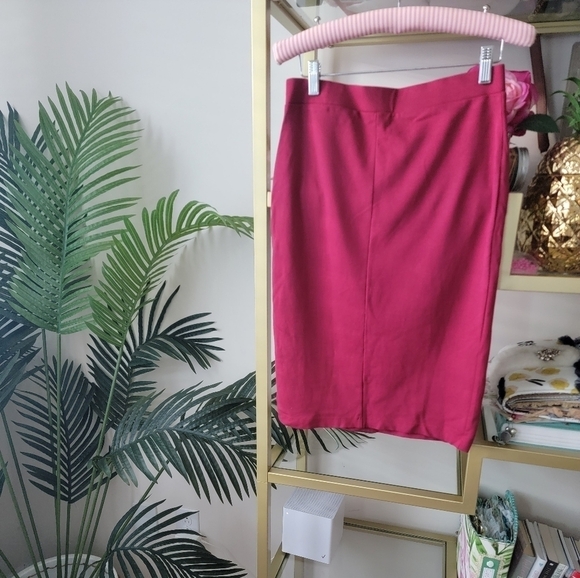 Lulu's Burgundy Wine Red Two Piece Skirt Set - Women's Size Large - Picture 12 of 14